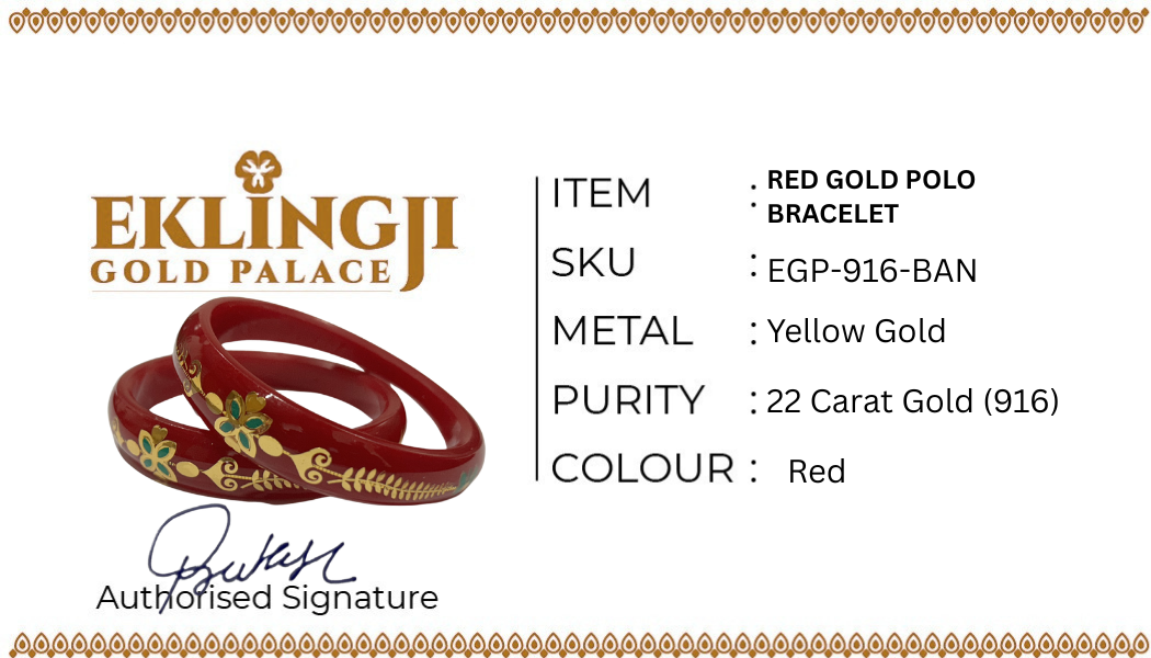 Red Plastic Polo Bracelet Set for Women – 2 Pieces Image 8